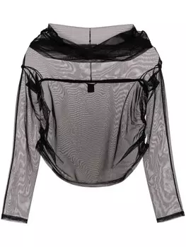 Kiki de Montparnasse топ с открытыми плечами, черный