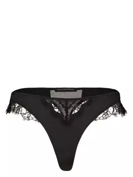 Kiki de Montparnasse трусы-стринги Lace Inset, черный