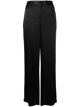 Kiki de Montparnasse tuxedo silk trousers, черный