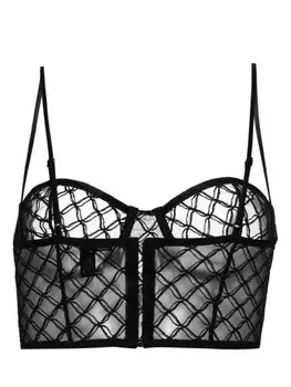 Kiki de Montparnasse удлиненный бюстгальтер Miel, черный