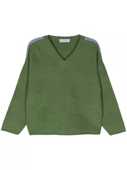 Kiko Kostadinov джемпер Delian с V-образным вырезом, зеленый