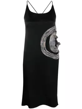 Kiko Kostadinov платье Bruni с контрастной вставкой, черный