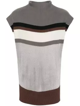 Kiko Kostadinov топ с контрастными полосками, серый