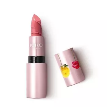KIKO Milano, Days in Bloom Hydra-Glow Lipstick, Увлажняющая губная помада, оттенок 04 Fancy Rosewood 3,5 г