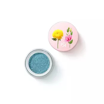 KIKO Milano, Days in Bloom Metamorphic Eyeshadow, пудровые тени для век с сияющим финишем, 04 Be Green, 2 г
