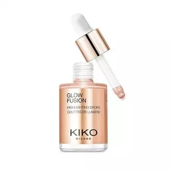 KIKO Milano Glow Fusion Highlighting Drops 02 Жидкий хайлайтер для лица с металлическим финишем