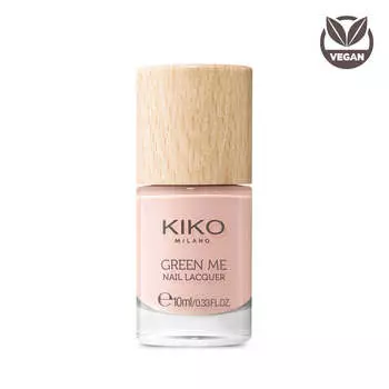 KIKO Milano Лак для ногтей Green Me Nail Lacquer натуральный 02 Нюдовый 10мл