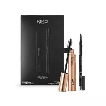 KIKO Milano Роскошный набор для глаз Тушь для ресниц Extra Volume 12мл + Карандаш для глаз 16 Черный 0.35г