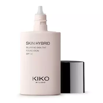 KIKO Milano, Skin Hybrid Blurring Skin Tint Foundation, восстанавливающий флюид для лица с SPF30, 01 Porcelain, 30 мл
