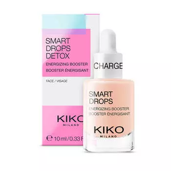 KIKO Milano Smart Charge Drops бустер для лица с бодрящим эффектом 10мл