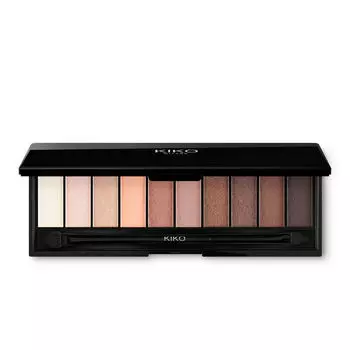 Kiko Milano Smart Eyeshadow палетка из 10 теней с двойным аппликатором 02 Warm Tones, 7 г