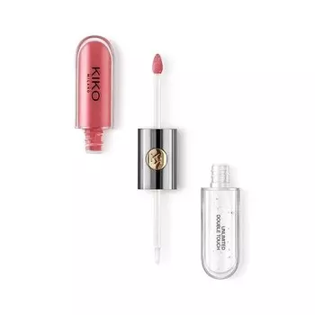KIKO Milano Unlimited Double Touch 110 Стойкая жидкая губная помада с сияющим финишем, 12 часов — 2 Steps Spicy Rose