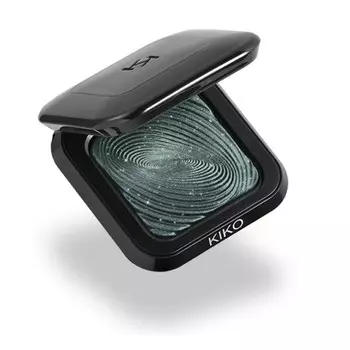 KIKO Milano, Water Eyeshadow, мгновенный оттенок для сухого и влажного нанесения, оттенок 18 Dark Slate Green, 3 г
