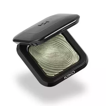 KIKO Milano, Water Eyeshadow, тени для век, обеспечивающие мгновенный цвет при влажном и сухом нанесении, оттенок 16 оливково-зеленый, 3 г