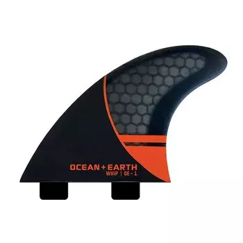 Киль для серфинга Ocean & Earth OE1 Whip Thruster Dual Tab, серебряный