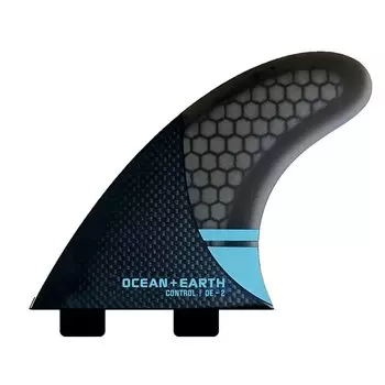Киль для серфинга Ocean & Earth OE2 Control Dual Tab, серебряный