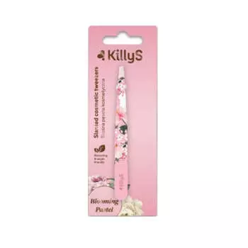 KillyS Пинцет Blooming Pastel Slanted Cosmetic Tweezers наклонный прямой косметический пинцет