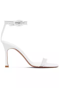 Ким босоножки на стеклянном каблуке Amina Muaddi, мультиколор