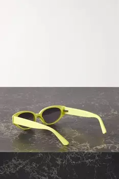 KIMEZE солнцезащитные очки Gabriel в овальной оправе из ацетата, желтый