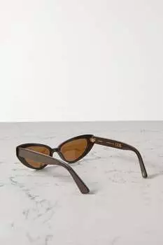 KIMEZE солнцезащитные очки Zawe "кошачий глаз" из ацетата, коричневый