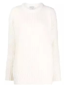 Kimhekim джемпер крупной вязки, белый