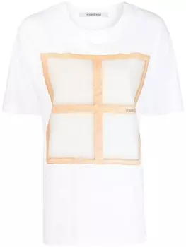 Kimhekim футболка Carrie с фотопринтом, белый