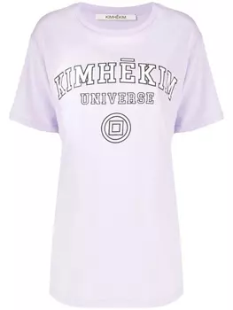 Kimhekim футболка с логотипом, фиолетовый