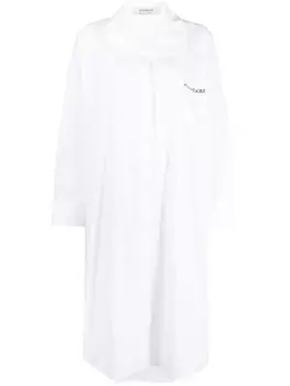 Kimhekim платье-рубашка с длинными рукавами, белый