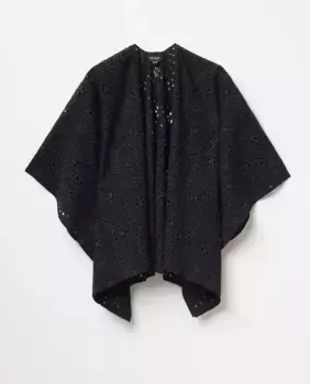 Кимоно с цветами высечки Sfera, чёрный