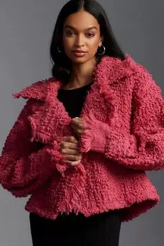 Кимоно текстурированное Anthropologie, розовый