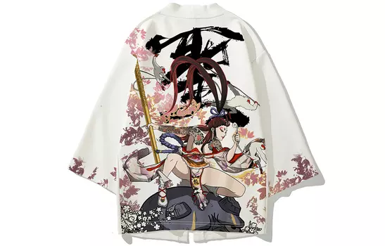 Kimura Sansha SANSYAS Китайский костюм унисекс Хань, Белый