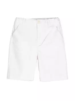 KINDRED шорты прямого покроя с эластичным поясом, белый