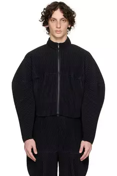 Кинетическая скульптура-куртка Homme Pliss Issey Miyake, черный