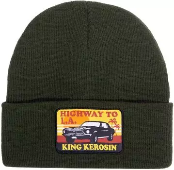 Шапка King Kerosin Highway To LA, зеленый