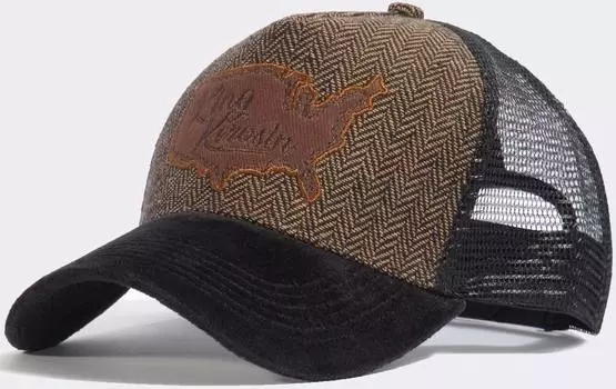 Кепка King Kerosin USA Trucker, черный/коричневый