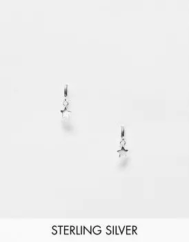 Kingsley Ryan – Серьги-гвоздики с подвеской в форме звезды из стерлингового серебра