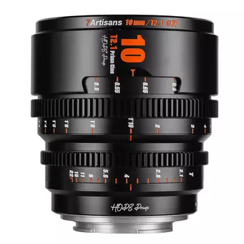 Кинообъектив 7Artisans Hope 10mm T2.1 S35 Cine Lens, Fujifilm X Mount, черный