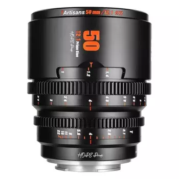 Кинообъектив 7Artisans Hope 50mm T2.1 S35 Cine Lens, Micro 4/3 Mount, черный
