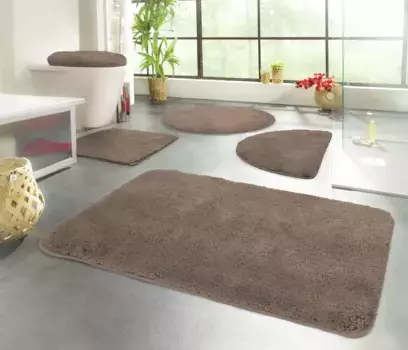 KiNZLER коврик для ванной "Chaozhou" прямоугольный (55х50 см), коричневый