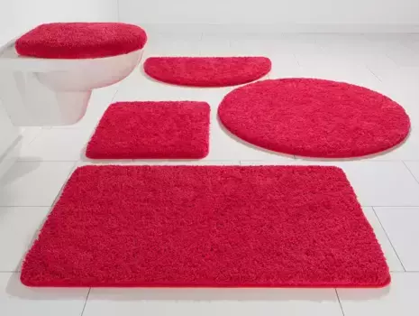 KiNZLER коврик для ванной "Chaozhou" прямоугольный (80х150 см), красный