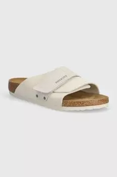 Киотские замшевые тапочки Birkenstock, белый