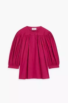 Кира блузка из хлопкового поплина со сборками ANTIK BATIK, фуксия