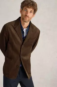 Kirkby 100% хлопок, стандартный вельветовый пиджак White Stuff, коричневый
