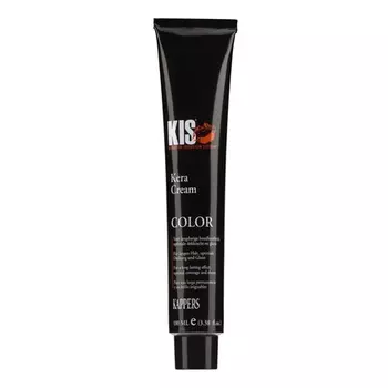 KIS KeraCream Color Перманентная краска для волос Крем-краска для волос 100 мл Зеленая интенсивная краска для волос с высокой степенью покрытия Кератиновая инфузия - Подходит для животных и экологически устойчива