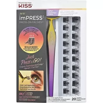 KISS imPRESS Набор накладных ресниц Spiky Black