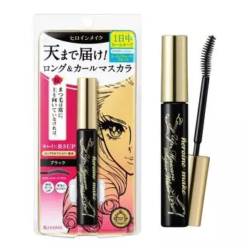 Kiss Me Тушь для ресниц Heroine Make Long UP Super WP 6г. 01 Черный (водостойкий), Black
