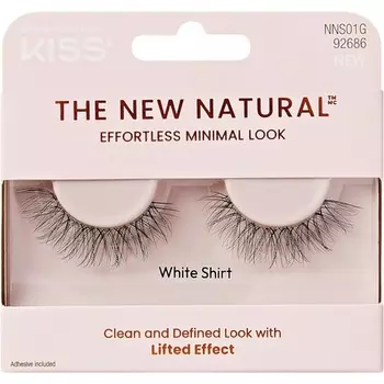 KISS The New Натуральные накладные ресницы, полнополосные ресницы 01, 1 пара