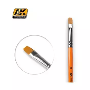 Кисть 8 плоская, Brushes (AK-Interactive)