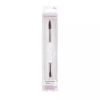 Кисть для бровей Duo Белый/Золотой 100G, Brushworks