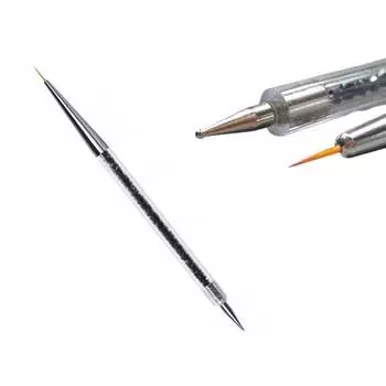 Кисть для декора 2в1 со щупом Deni Carte